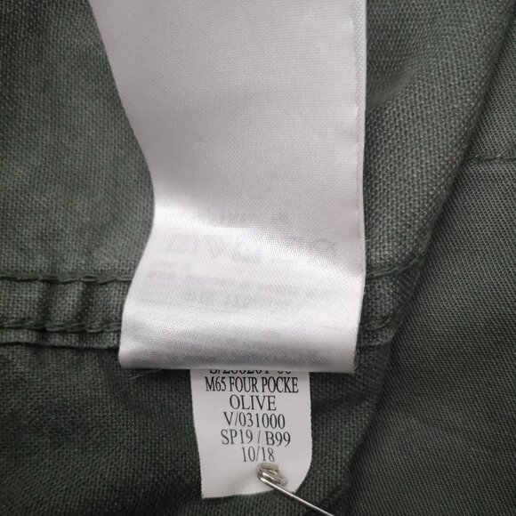 Old Navy Men's Size Large Olive Zipper & Snap Closure Jacket w/ Packable Hood - Picture 7 of 14